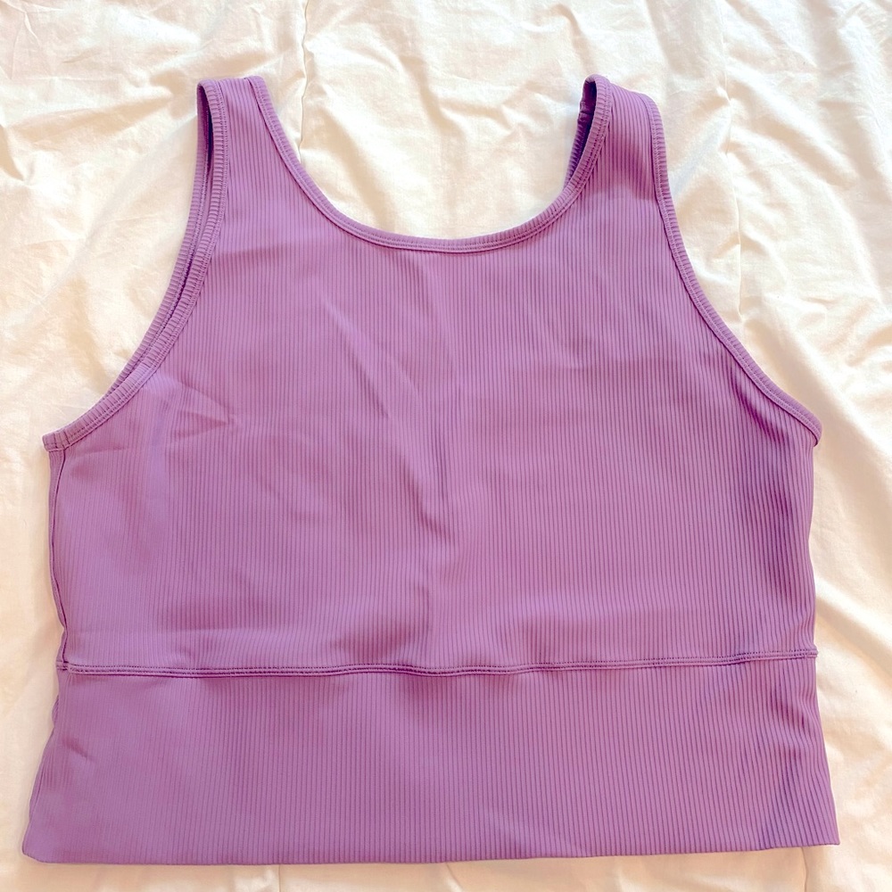 Lululemon Power Pivot Ribbed Tank in Wisteria Purple